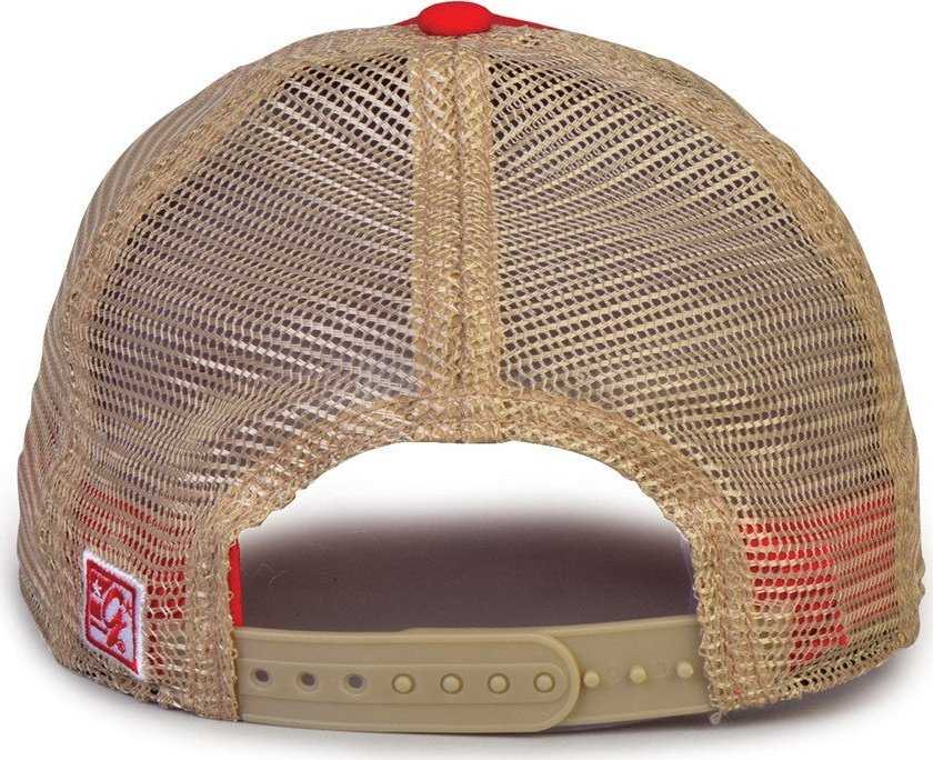 The Game GB880 Soft Trucker Cap - Red - HIT a Double - 3