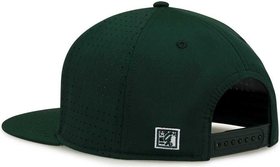 The Game GB906Y Youth Perforated GameChanger Snapback Cap - Dark Green - HIT a Double - 3