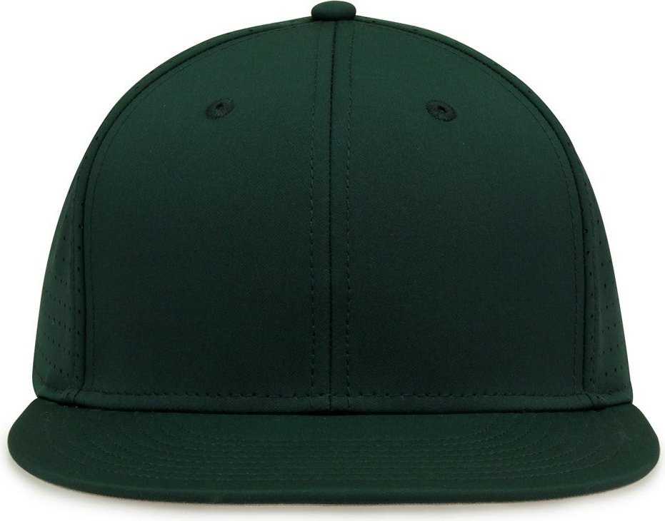 The Game GB906Y Youth Perforated GameChanger Snapback Cap - Dark Green - HIT a Double - 2