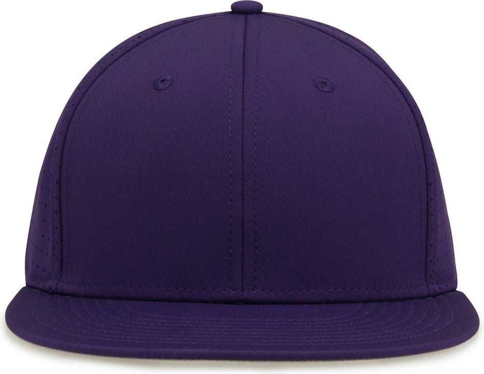 The Game GB906Y Youth Perforated GameChanger Snapback Cap - Purple - HIT a Double - 2