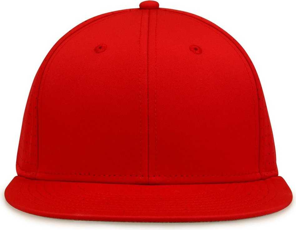 The Game GB906Y Youth Perforated GameChanger Snapback Cap - Red - HIT a Double - 2