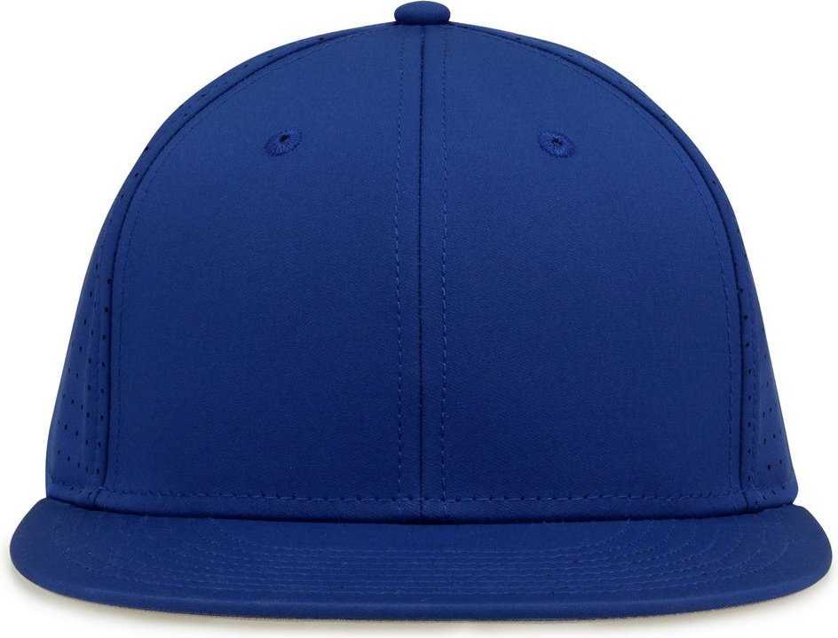 The Game GB906Y Youth Perforated GameChanger Snapback Cap - Royal - HIT a Double - 2