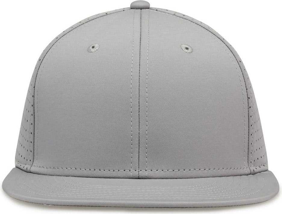 The Game GB906 Perforated GameChanger Snapback Cap - Grey - HIT a Double - 2