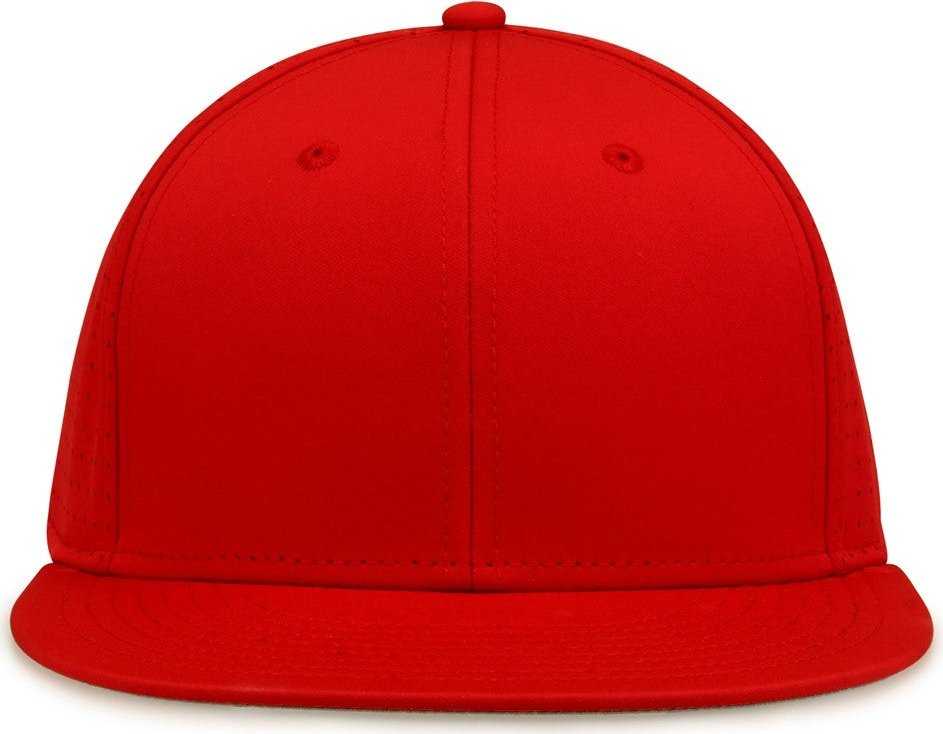 The Game GB906 Perforated GameChanger Snapback Cap - Red - HIT a Double - 2
