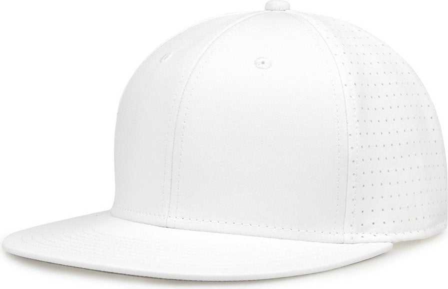 The Game GB906 Perforated GameChanger Snapback Cap - White