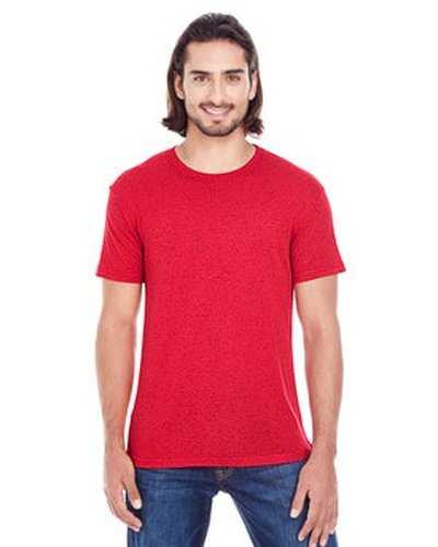 Threadfast Apparel 103A Men&#39;s Triblend Fleck Short-Sleeve T-Shirt - Red Fleck - HIT a Double