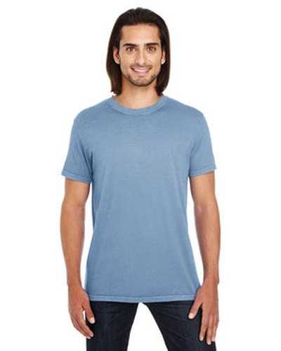 Threadfast Apparel 130A Unisex Pigment-Dye Short-Sleeve T-Shirt - Denim - HIT a Double