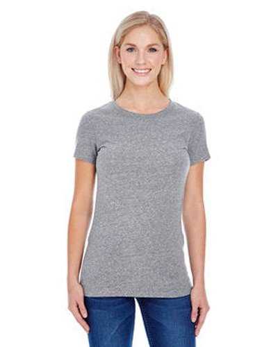 Threadfast Apparel 202A Ladies&#39; Triblend Short-Sleeve T-Shirt - Gray Triblend - HIT a Double