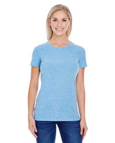 Threadfast Apparel 202A Ladies' Triblend Short-Sleeve T-Shirt - Royal Triblend - HIT a Double