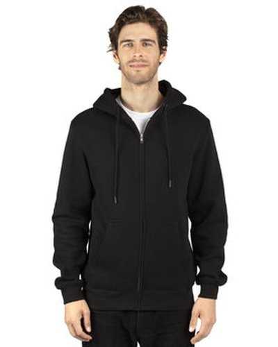 Threadfast Apparel 320Z Unisex ULIGHTimate Fleece Full-Zip Hooded Sweatshirt - Black - HIT a Double