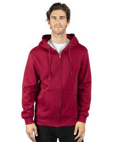 Threadfast Apparel 320Z Unisex ULIGHTimate Fleece Full-Zip Hooded Sweatshirt - Burgundy - HIT a Double