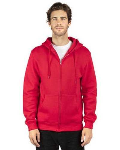 Threadfast Apparel 320Z Unisex ULIGHTimate Fleece Full-Zip Hooded Sweatshirt - Red - HIT a Double