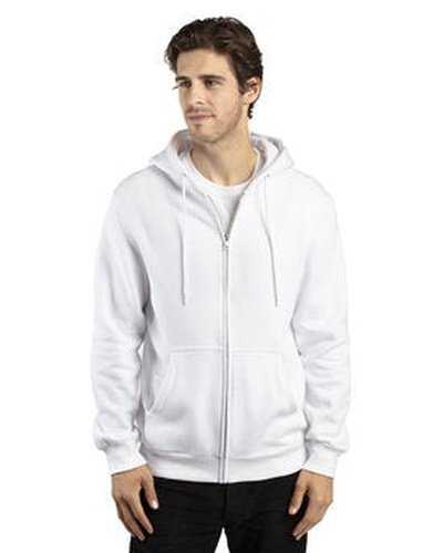 Threadfast Apparel 320Z Unisex ULIGHTimate Fleece Full-Zip Hooded Sweatshirt - White - HIT a Double
