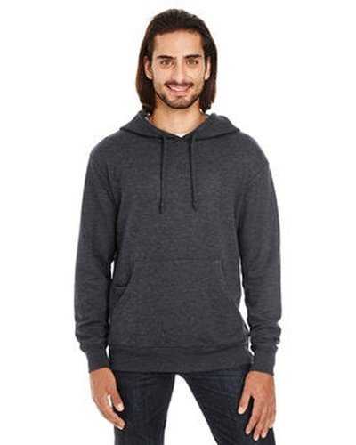 Threadfast Apparel 321H Unisex Triblend French Terry Hoodie - Black Heather - HIT a Double