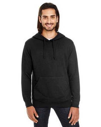 Threadfast Apparel 321H Unisex Triblend French Terry Hoodie - Black Solid - HIT a Double