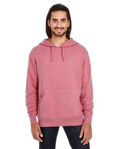Threadfast Apparel 321H Unisex Triblend French Terry Hoodie - Cardinal Heather - HIT a Double