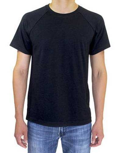 Threadfast Apparel 382R Unisex Impact Raglan T-Shirt - Black - HIT a Double