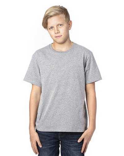 Threadfast Apparel 600A Youth ULIGHTimate T-Shirt - Heather Gray - HIT a Double