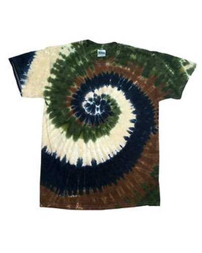 Tie-Dye CD100Y Youth 54 oz 100% Cotton T-Shirt - Camo Swirl - HIT a Double