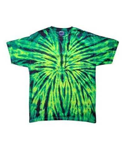 Tie-Dye CD100Y Youth 54 oz 100% Cotton T-Shirt - Wild Spider - HIT a Double
