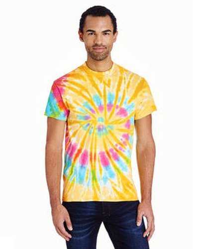 Tie-Dye CD100 Adult 54 oz, 100% Cotton T-Shirt - Aurora - HIT a Double