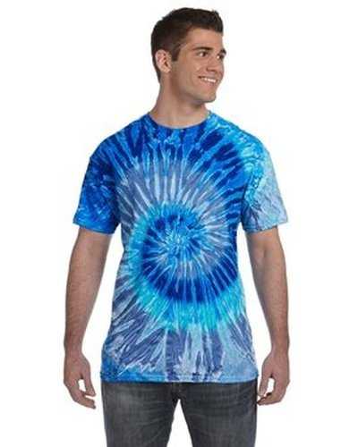 Tie-Dye CD100 Adult 54 oz, 100% Cotton T-Shirt - Blue Jerry - HIT a Double
