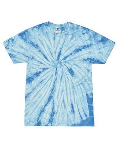 Tie-Dye CD101Y Youth 54 oz 100% Cotton Spider T-Shirt - Spider Baby Blue - HIT a Double