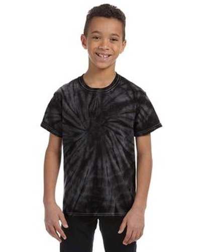 Tie-Dye CD101Y Youth 54 oz 100% Cotton Spider T-Shirt - Spider Black - HIT a Double
