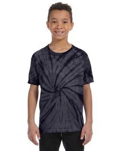 Tie-Dye CD101Y Youth 54 oz 100% Cotton Spider T-Shirt - Spider Navy - HIT a Double