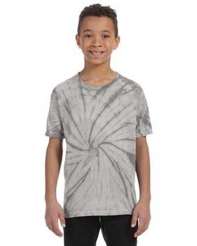 Tie-Dye CD101Y Youth 54 oz 100% Cotton Spider T-Shirt - Spider Silver - HIT a Double