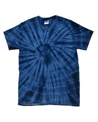 Tie-Dye CD101 Adult 54 oz 100% Cotton Spider T-Shirt - Spider Navy - HIT a Double