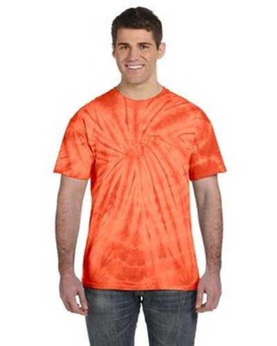 Tie-Dye CD101 Adult 54 oz 100% Cotton Spider T-Shirt - Spider Orange - HIT a Double