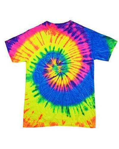 Tie-Dye CD1160 Toddler T-Shirt - Neon Rainbow - HIT a Double
