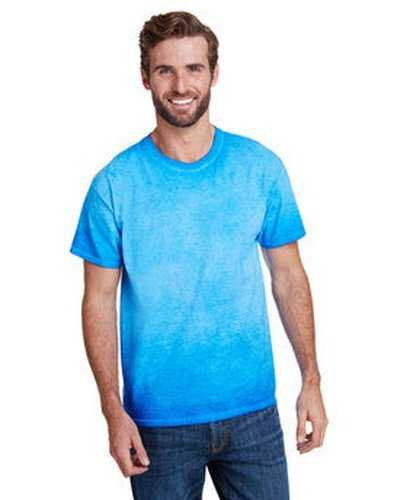 Tie-Dye CD1310 Adult Oil Wash T-Shirt - Royal - HIT a Double