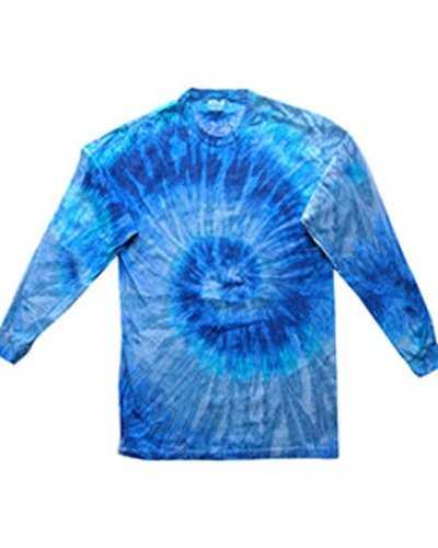 Tie-Dye CD2000Y Youth Long-Sleeve Tee - Blue Jerry - HIT a Double