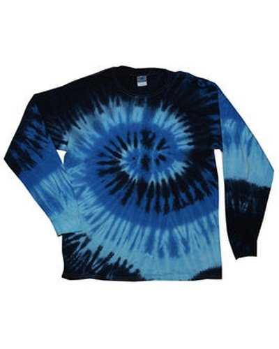 Tie-Dye CD2000 Adult 54 oz 100% Cotton Long-Sleeve T-Shirt - Blue Ocean - HIT a Double