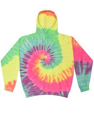 Tie-Dye CD877 Adult D Pullover Hooded Sweatshirt - Minty Rainbow - HIT a Double