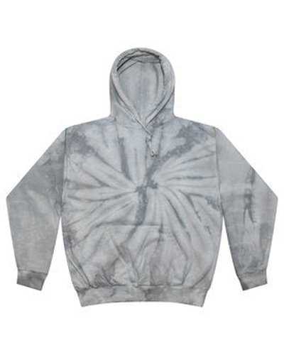 Tie-Dye CD877 Adult D Pullover Hooded Sweatshirt - Spider Silver - HIT a Double