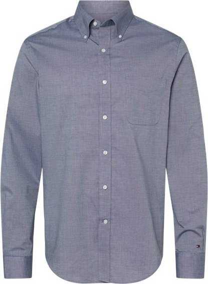 Tommy Hilfiger 13TH104 Chambray Shirt - Navy Blazer - HIT a Double - 1