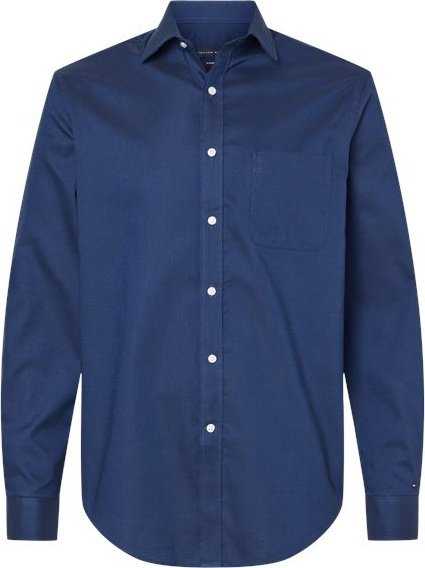 Tommy Hilfiger 13TH106 New England Cotton Oxford Shirt - Navy Blazer - HIT a Double - 1