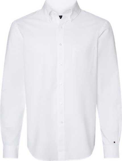 Tommy Hilfiger 13TH107 Cotton/Linen Shirt - Bright White - HIT a Double - 1