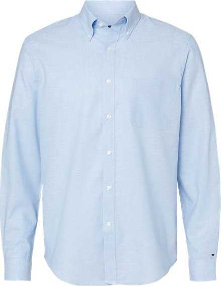 Tommy Hilfiger 13TH107 Cotton/Linen Shirt - Placid Blue - HIT a Double - 1