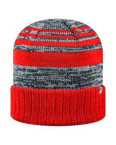 J. America TW5000 Adult Echo Knit Cap - Red - HIT a Double