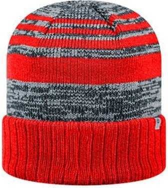 J. America TW5000 Adult Echo Knit Cap - Red - HIT a Double