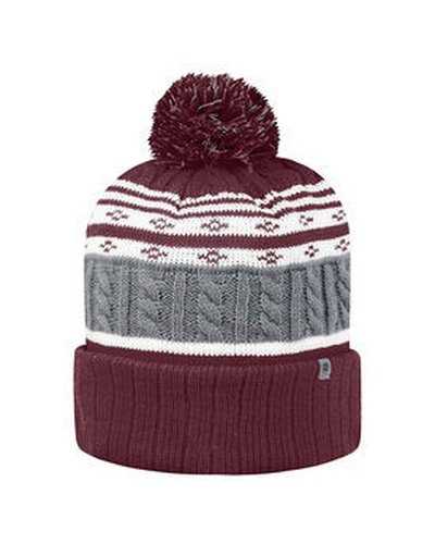 Top Of The World TW5002 Adult ALIGHTitude Knit Cap - Burgundy - HIT a Double