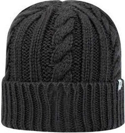 J. America TW5003 Adult Empire Knit Cap - Black - HIT a Double