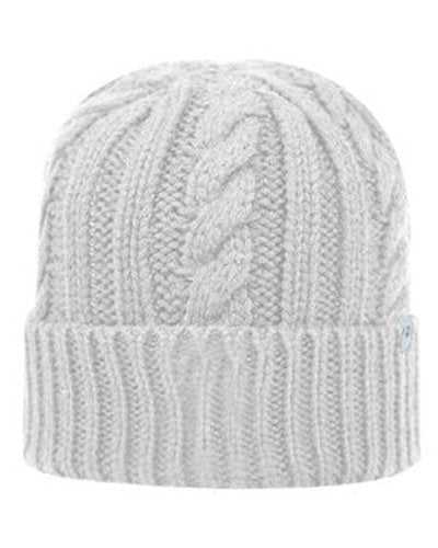J. America TW5003 Adult Empire Knit Cap - White - HIT a Double