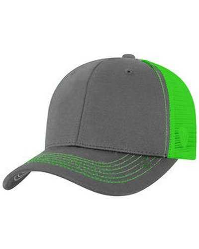 Top Of The World TW5505 Adult Ranger Cap - Charcoall Neon Gren - HIT a Double