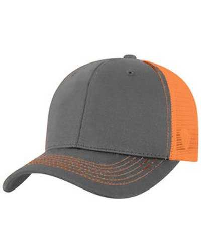 Top Of The World TW5505 Adult Ranger Cap - Charcoall Neon Orng - HIT a Double