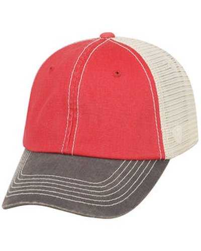 J. America TW5506 Adult Offroad Cap - Red - HIT a Double